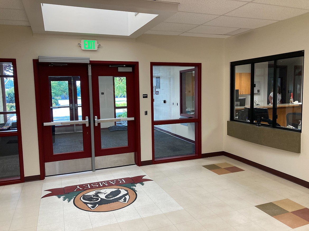 A secured vestibule with ballistic protection and visibility from the office to the entryway was finalized at Ramsey Magnet School of Science as part of summer maintenance and security projects for the Coeur d'Alene School District.