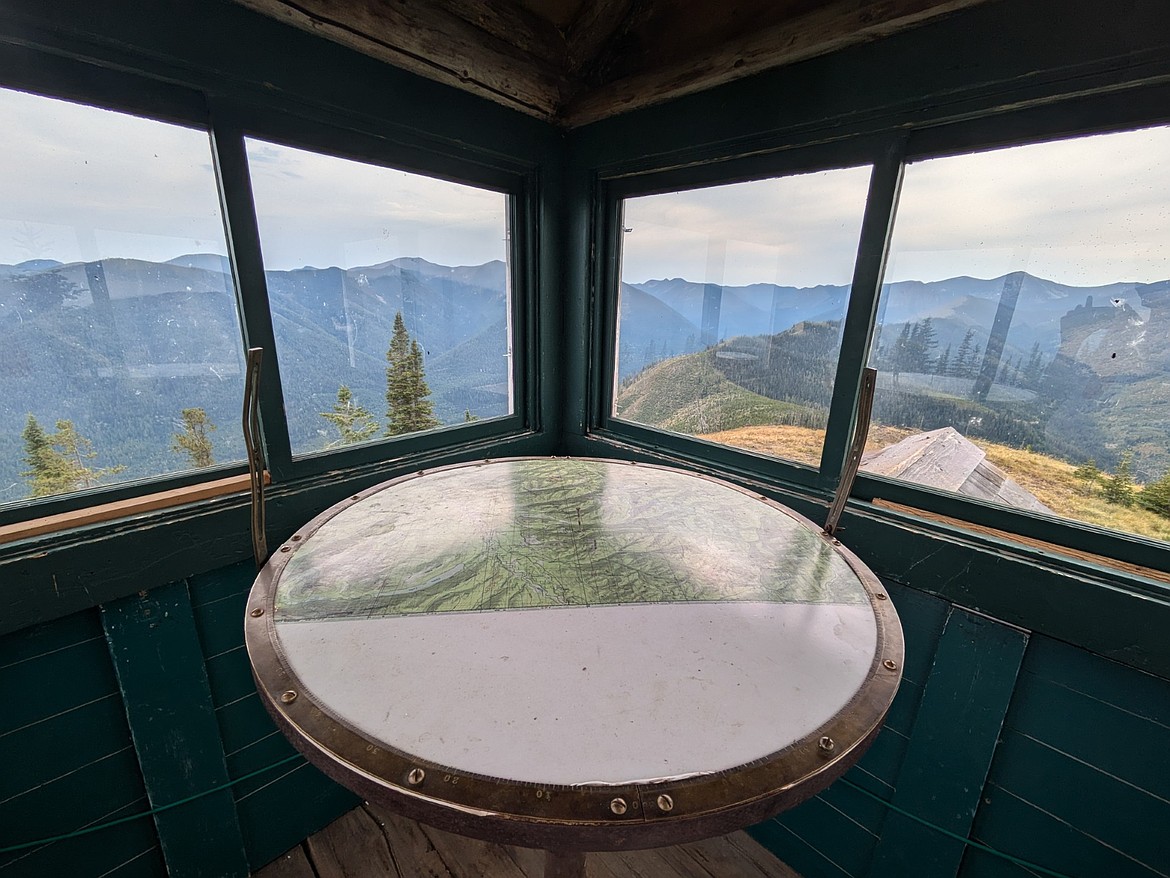 The top level of Hornet Lookout. (Avery Howe/Bigfork Eagle)