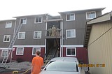 Fire damages apartment unit