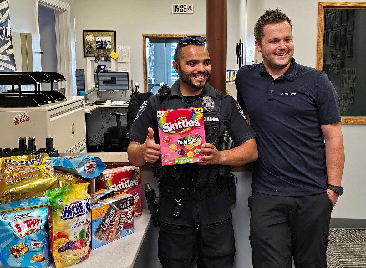 Zerorez Carpet and Air Duct Cleaning of Central Washington made a donation of a full box of candy for the Ephrata Police Department’s Trunk or Treat event. Normally the event is grant funded, however there have been some issues this year receiving those funds. Therefore, EPD is asking for candy donations.