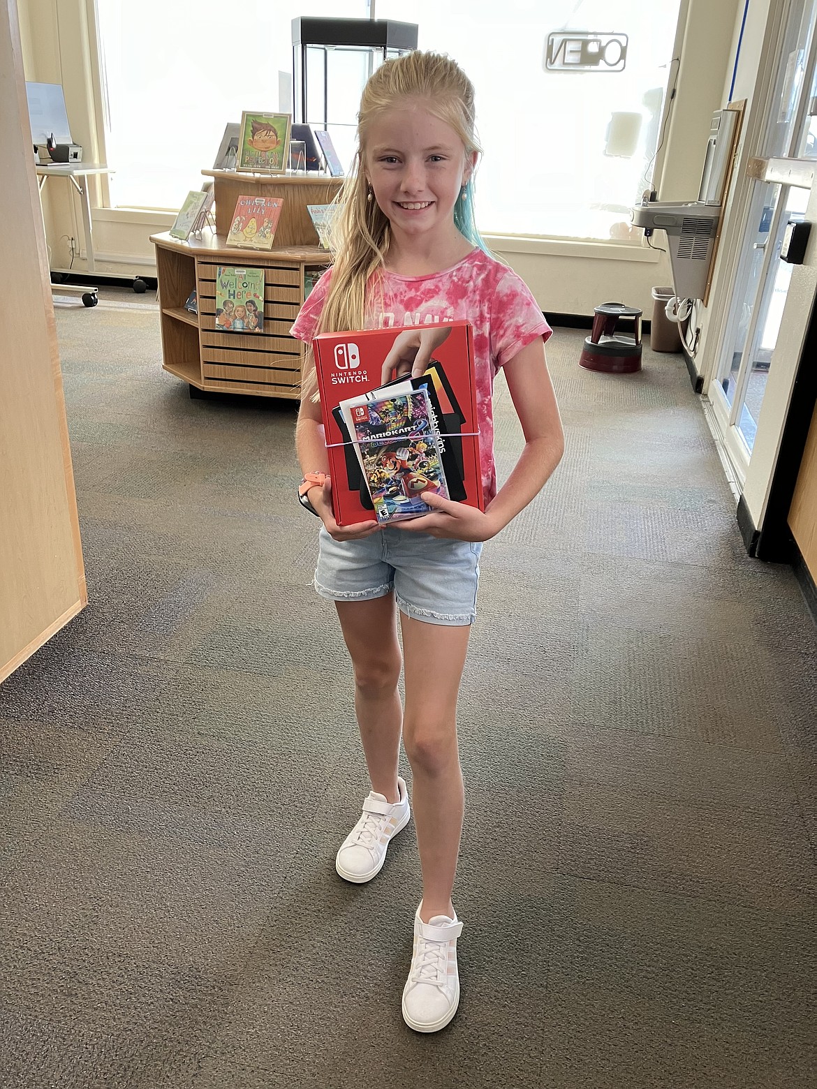 Brooklyn Gilbert, 10, of Othello won a Nintendo Switch as the grand prize in this year’s Mid-Columbia Libraries Summer Reading Challenge. As far as anyone can tell, she’s the first grand prize winner ever from Othello.