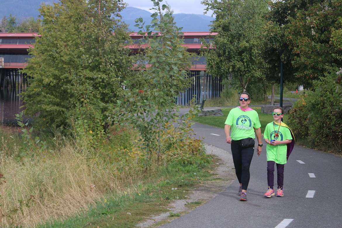 Two participants in the 2023 Find Your Strength Family Fun Run's 1K race. This year's event is taking part on Saturday, Sept. 14.