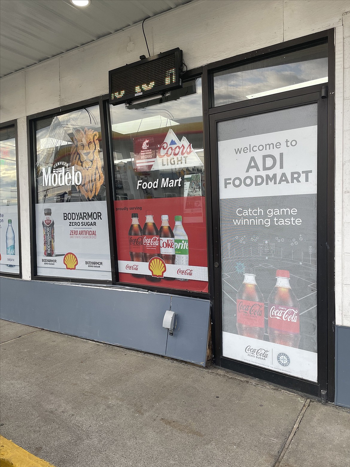 The damage to a Moses Lake Shell service station was caused by a driver allegedly driving under the influence.