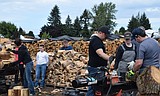 All hands-on deck at ElderHelp Wood Yard