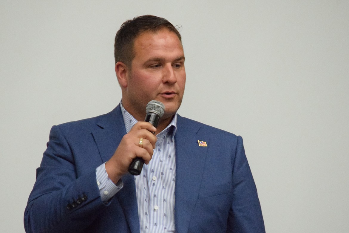 Rob Jones, Republican incumbent for Grant County Commissioner Seat 2, attended a political forum at Wahluke High School in Mattawa Thursday. During the forum, he said the county supports efforts by the Grant County Sheriff’s Office to fight crime countywide.