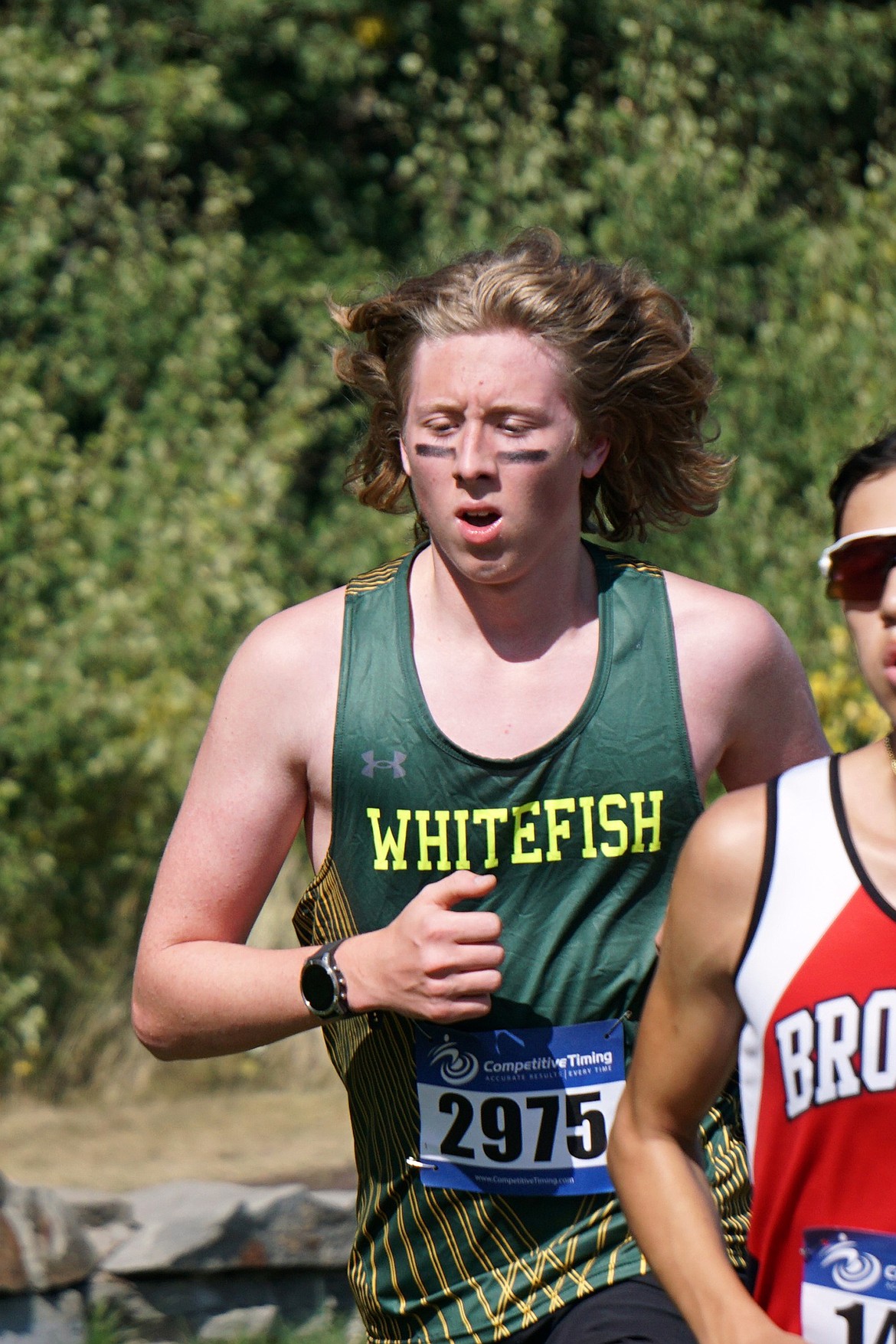 Junior Bulldog Koru Larimore competes at the Browning Invitational on Friday. (Matt Weller Photo)