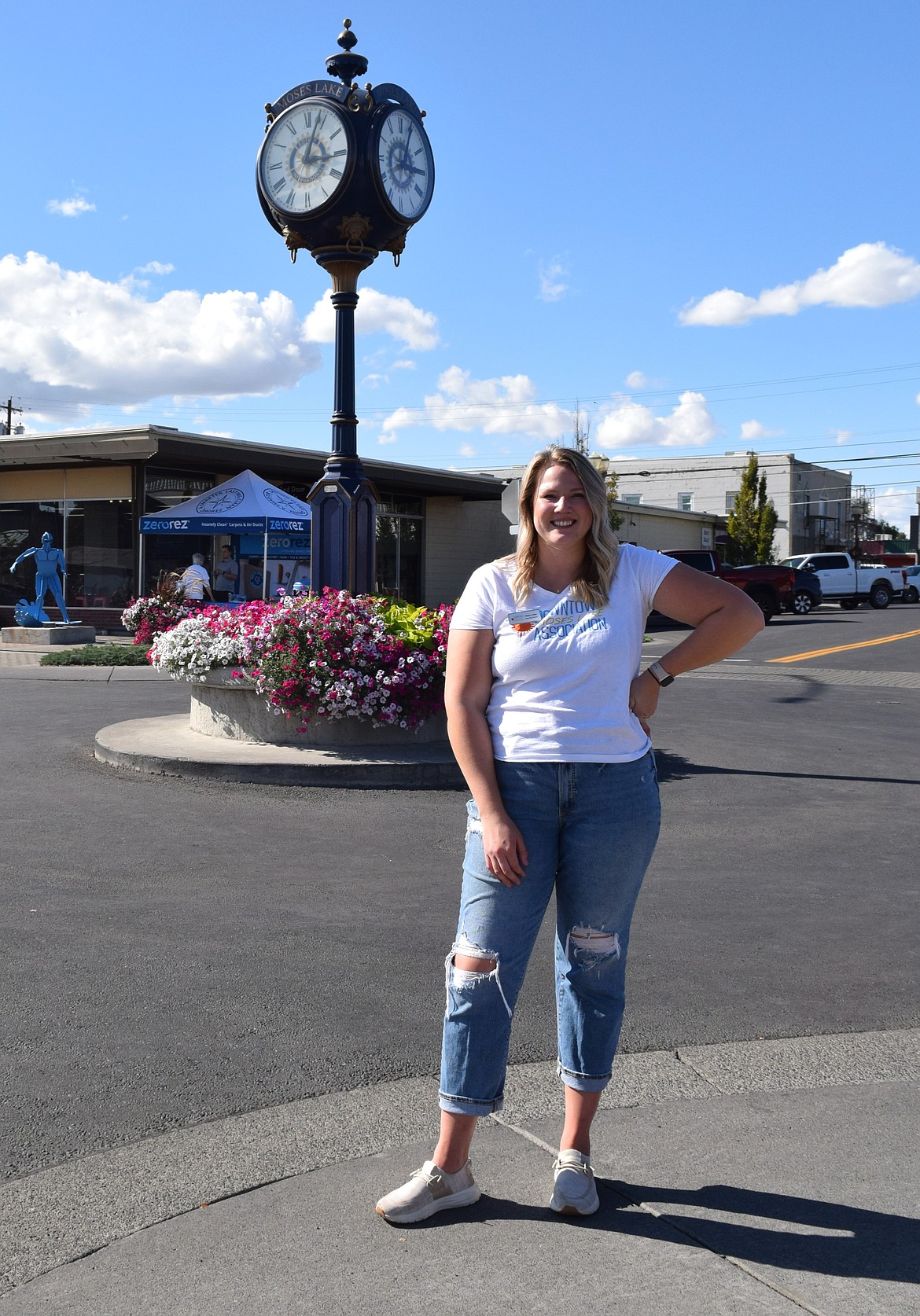 Downtown Moses Lake Association Executive Director Mallory Miller organized the Sip and Stroll event. She said that she was proud about how the event turned out and even her parents made a four-and-half-hour drive to get there.