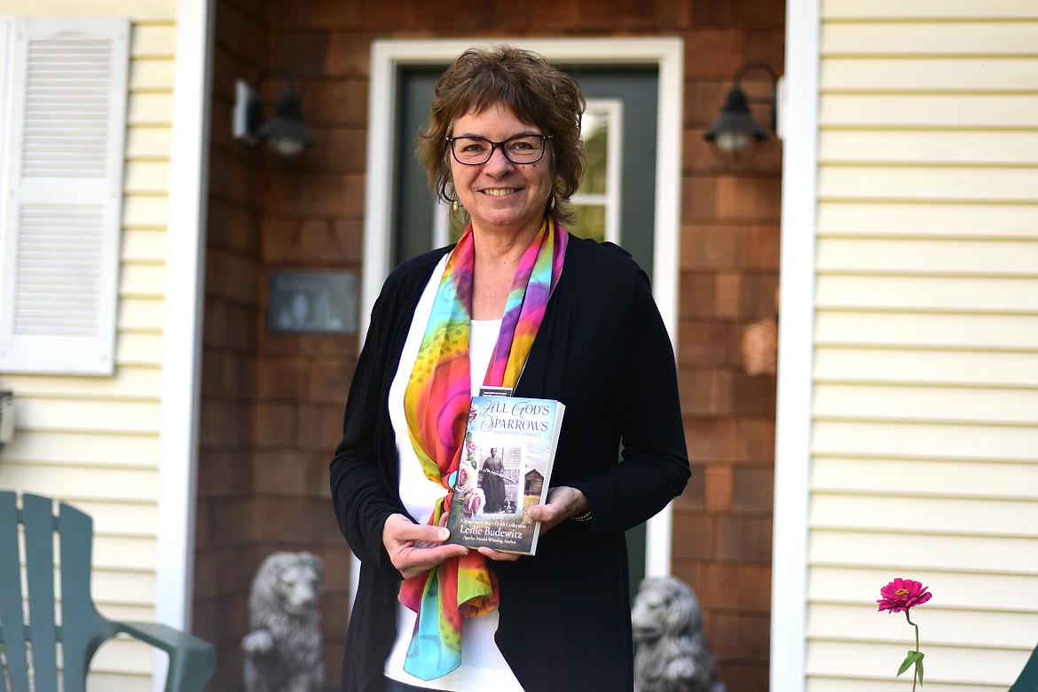 Local author Leslie Budewitz at her house in Bigfork. (Avery Howe/Bigfork Eagle)