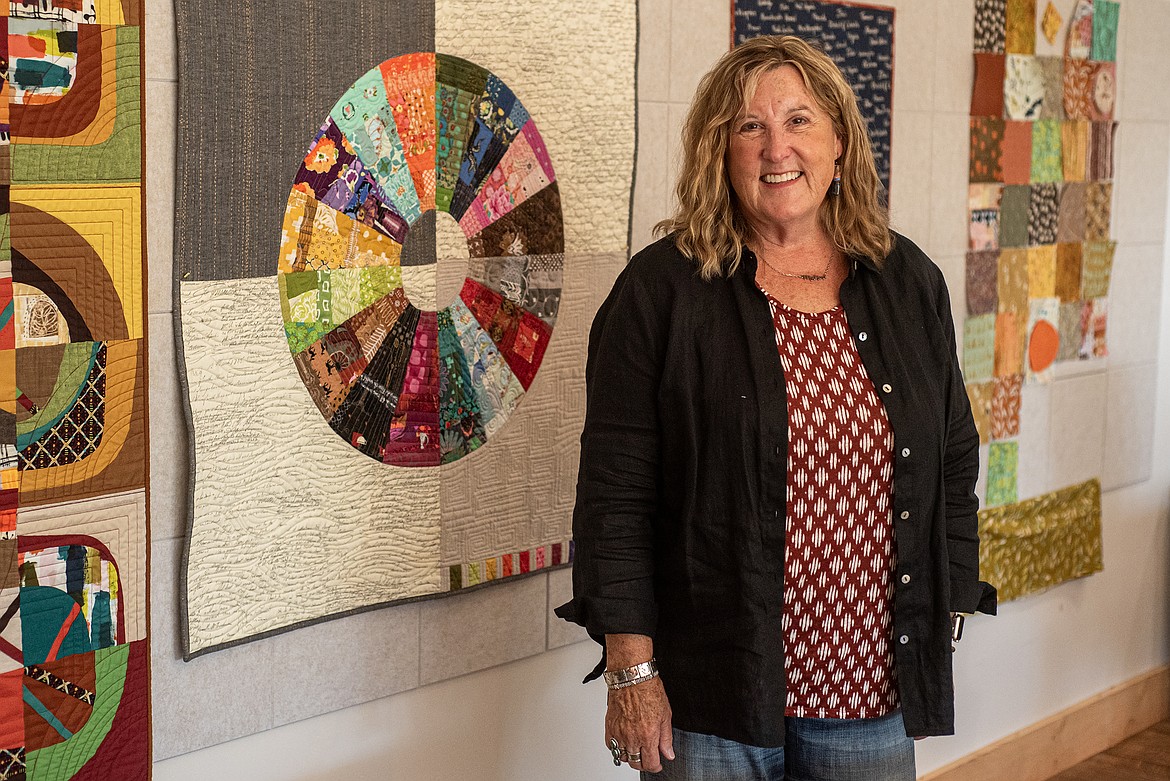 Artist Merrie Ford in her theArtBarnMT studio in Bigfork. (Avery Howe/Bigfork Eagle)