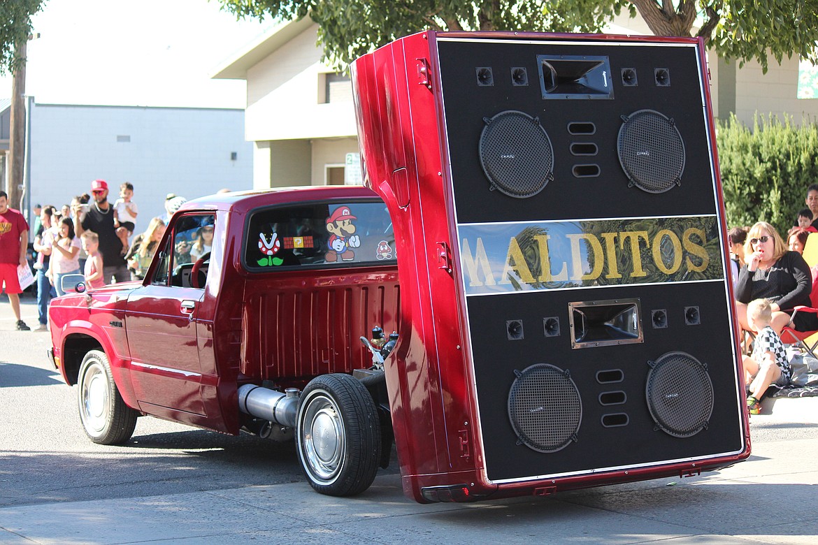 Oscar Garcia’s 1981 Ford Courier has the ultimate sound system.