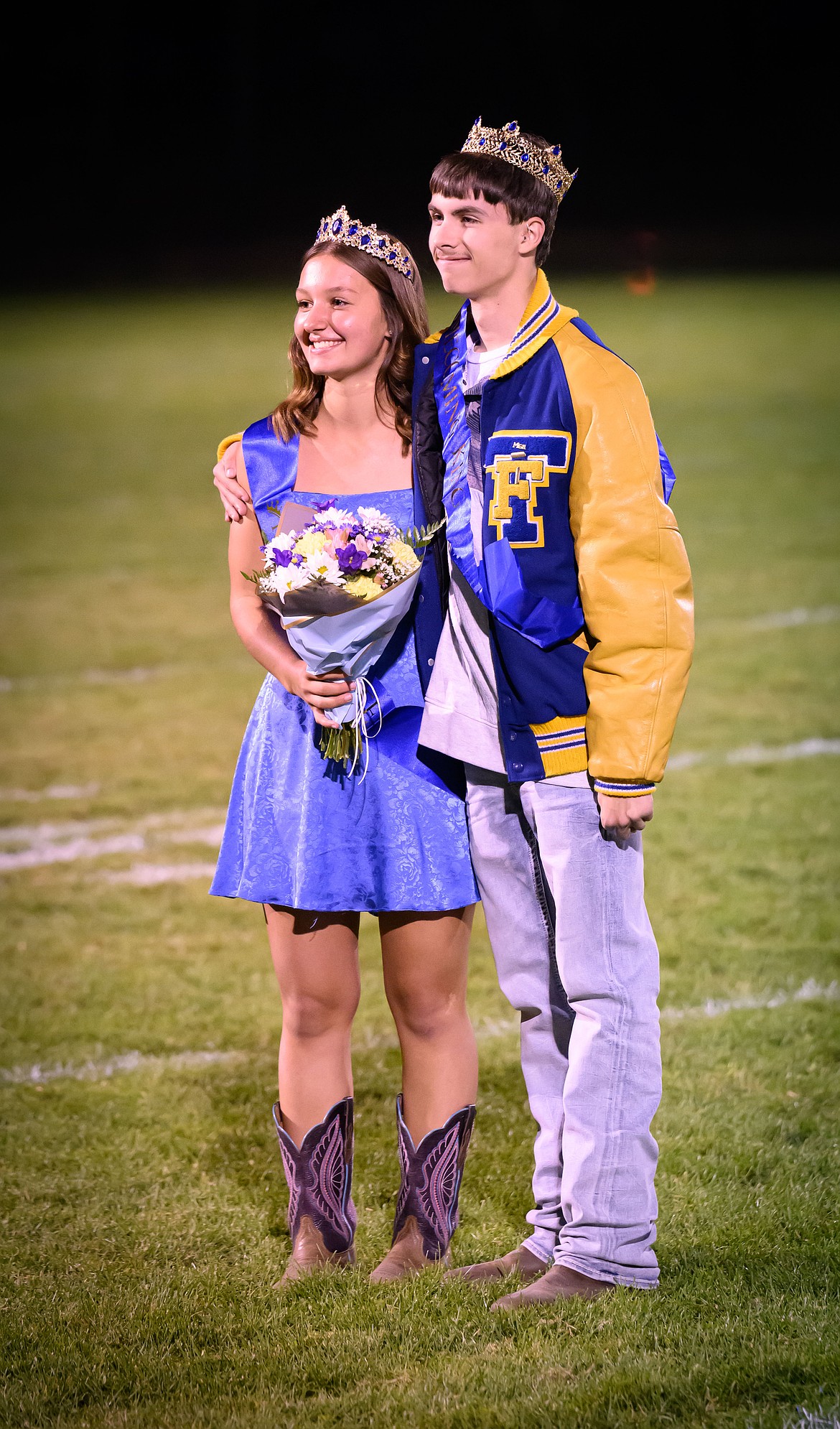 Thompson Falls High School Homecoming King and Queen Olivia Fitchett and Kaden Cox. (Tracy Scott/Valley Press)