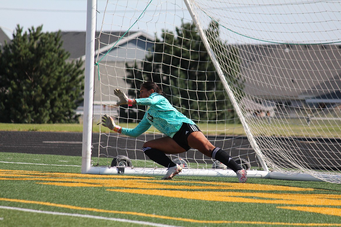 Quincy goalie Aylen Garcia stopped two penalty kicks to give the Jacks a win over the Lakeside Eagles of Nine Mile Falls, Idaho, Saturday.