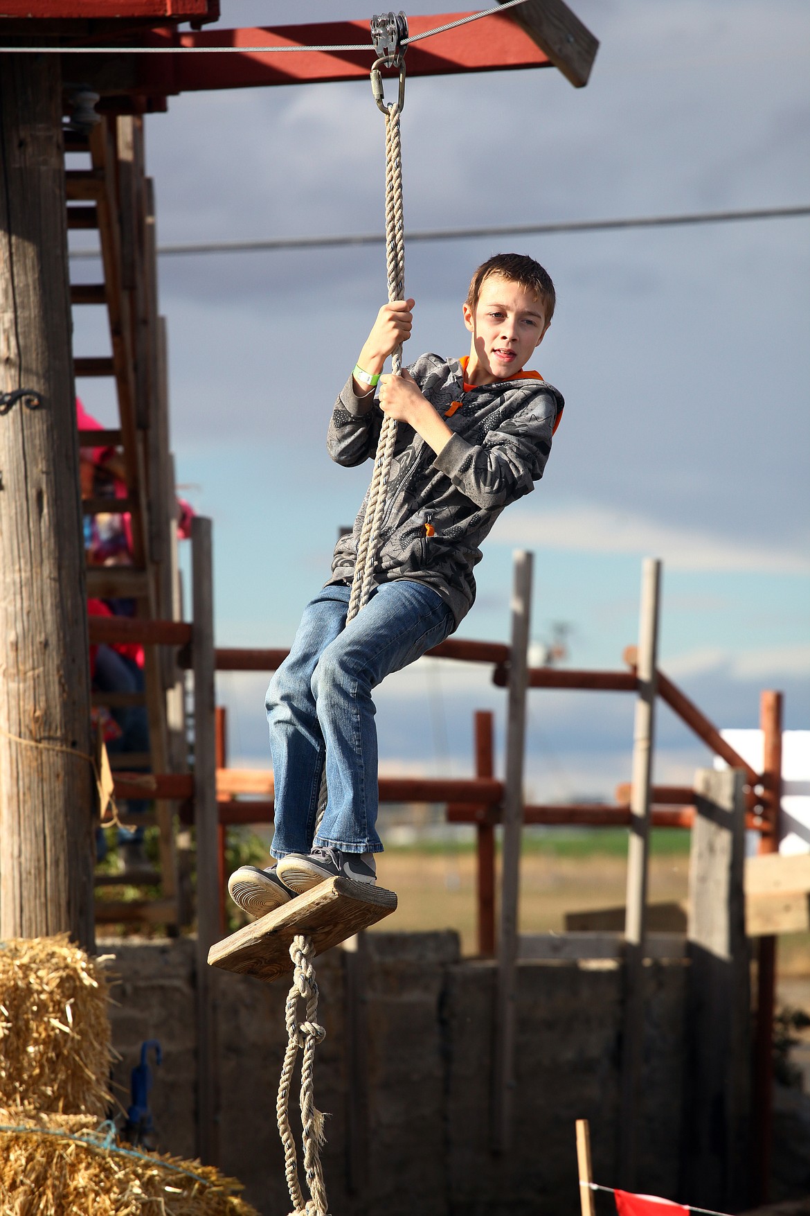 The zip line is a popular attraction at Country Cousins.