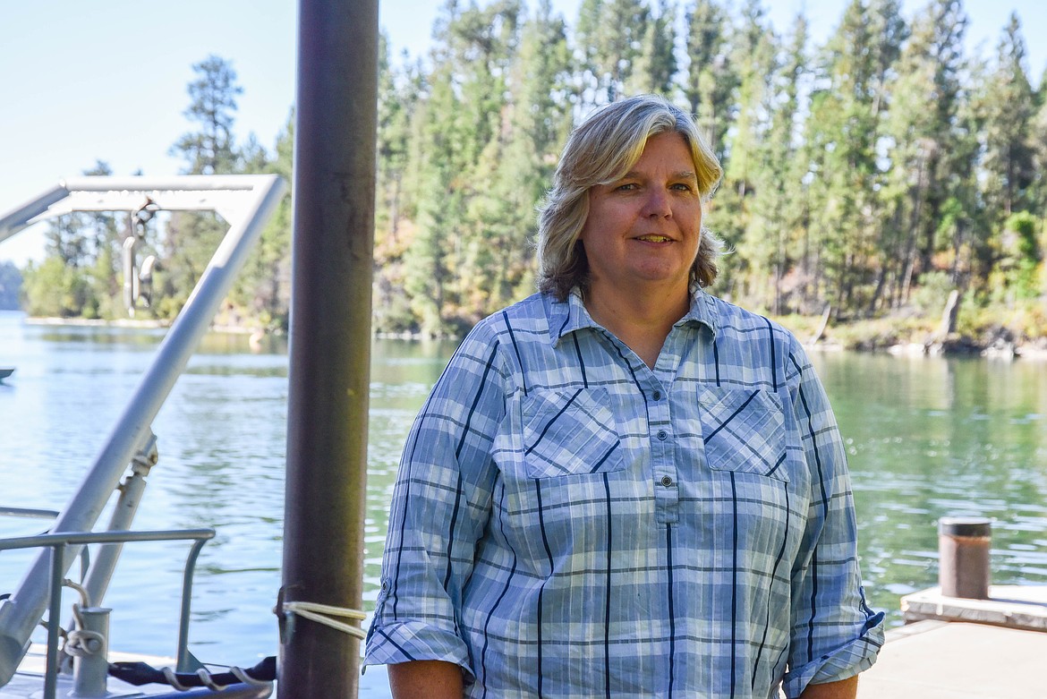 Diane Whited, a GIS and remote sensing analyst at the biological station, celebrates 25 years of work this year. (Kate Heston/Daily Inter Lake)