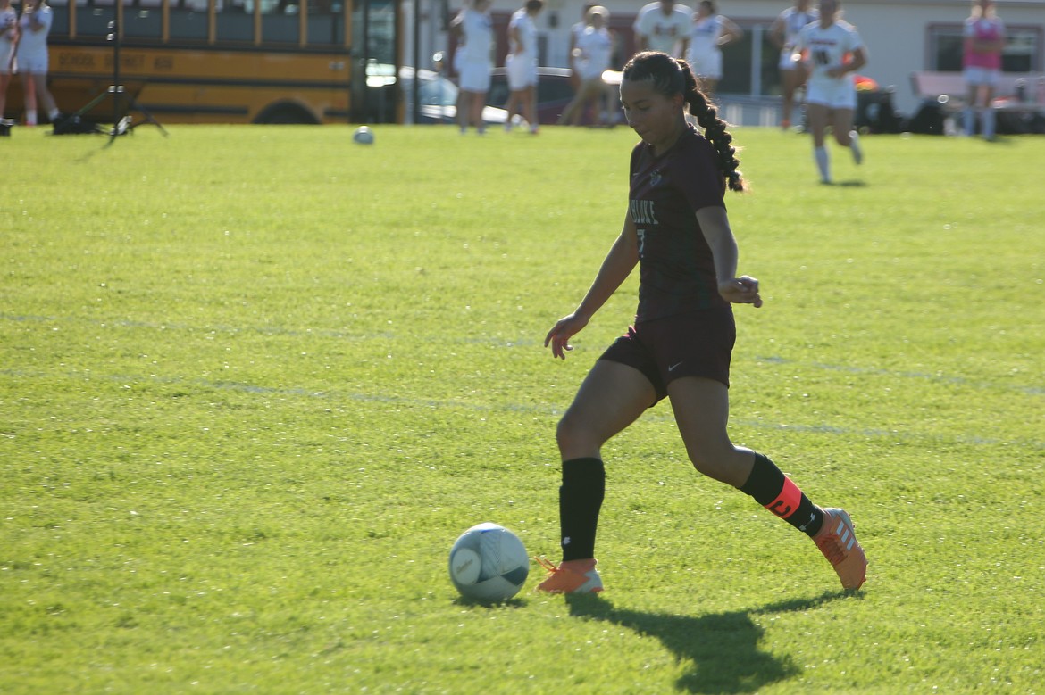 Wahluke senior Maria Barajas assisted on the Warriors’ first goal of the match Tuesday against College Place.