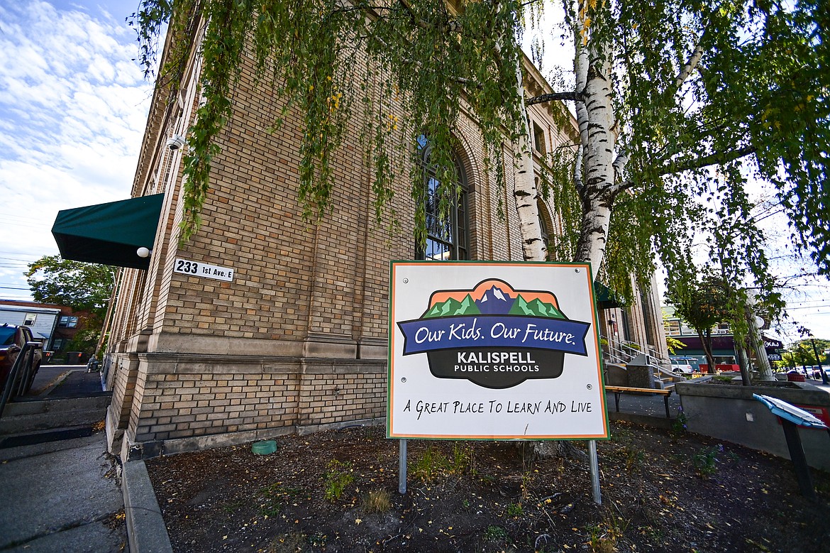 Kalispell Public Schools' administration office on Wednesday, Sept. 25. (Casey Kreider/Daily Inter Lake)