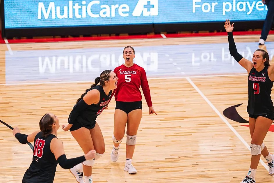 The Eastern Washington volleyball team hosts Sacramento State in a Big Sky matchup on Saturday.