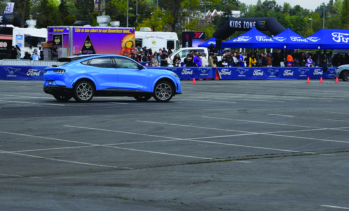 Horsepower was once a concern for EVs, but Ford made it a point to show that the times have changed. A closed course at the Electrify Expo had professional drivers taking consumers for a literal spin at high speeds in a pair of speedy Ford Mustang Mach Es. According to Ford, the vehicle’s most powerful trim offers 480 hp and can go from zero to 60 mph in 3.8 seconds.