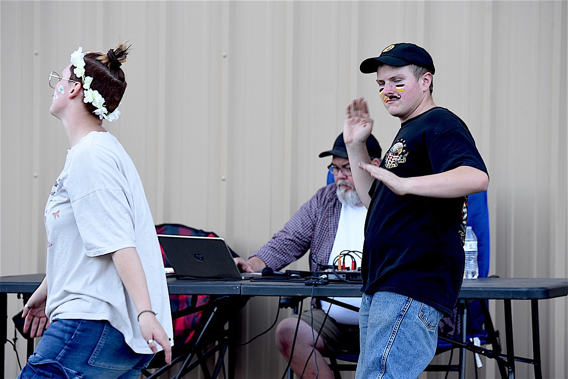 Troy football fans showed off a few moves before the homecoming game Friday, Sept. 27, 2024. (Scott Shindledecker/The Western News)