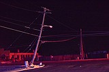 Hit and run causes power outage