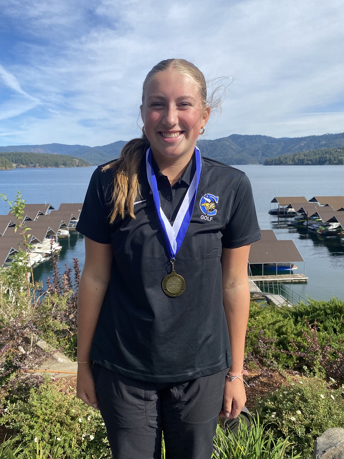 Courtesy photo
Coeur d'Alene High freshman Ella Wilson earned medalist honors at the Sue Mitchell Invitational on Monday at the Hayden Lake Country Club.