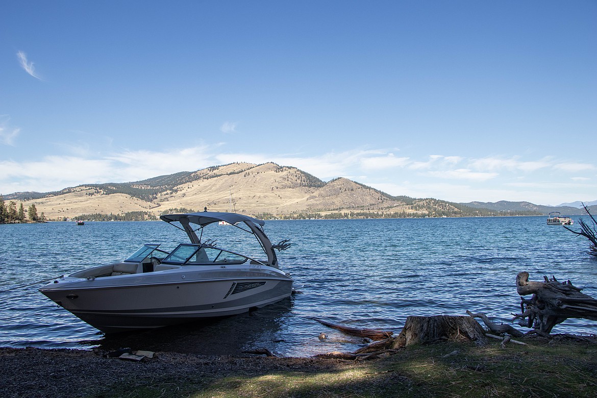 Flathead Lake is the largest fresh-waterlake west of the Mississippi at a volunteer event on Wild Horse Island through Montana Fish, Wildlife and Parks on Sept. 28, 2024. (Kate Heston/Daily Inter Lake)