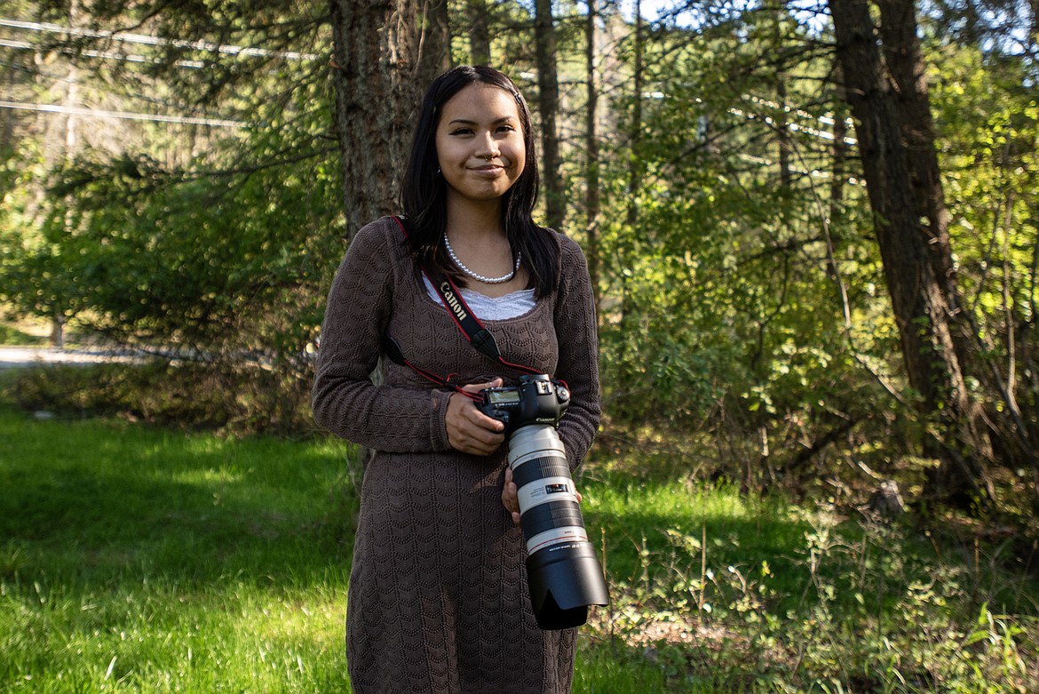 Katie Medicine Bull, a photographer for the REzMaDe exhibit, travelled to New York City to view her photography, as well as other students of Salish Kootenai College and Two Eagle River School, on display at the Photoville festival this summer. (Avery Howe/Bigfork Eagle)