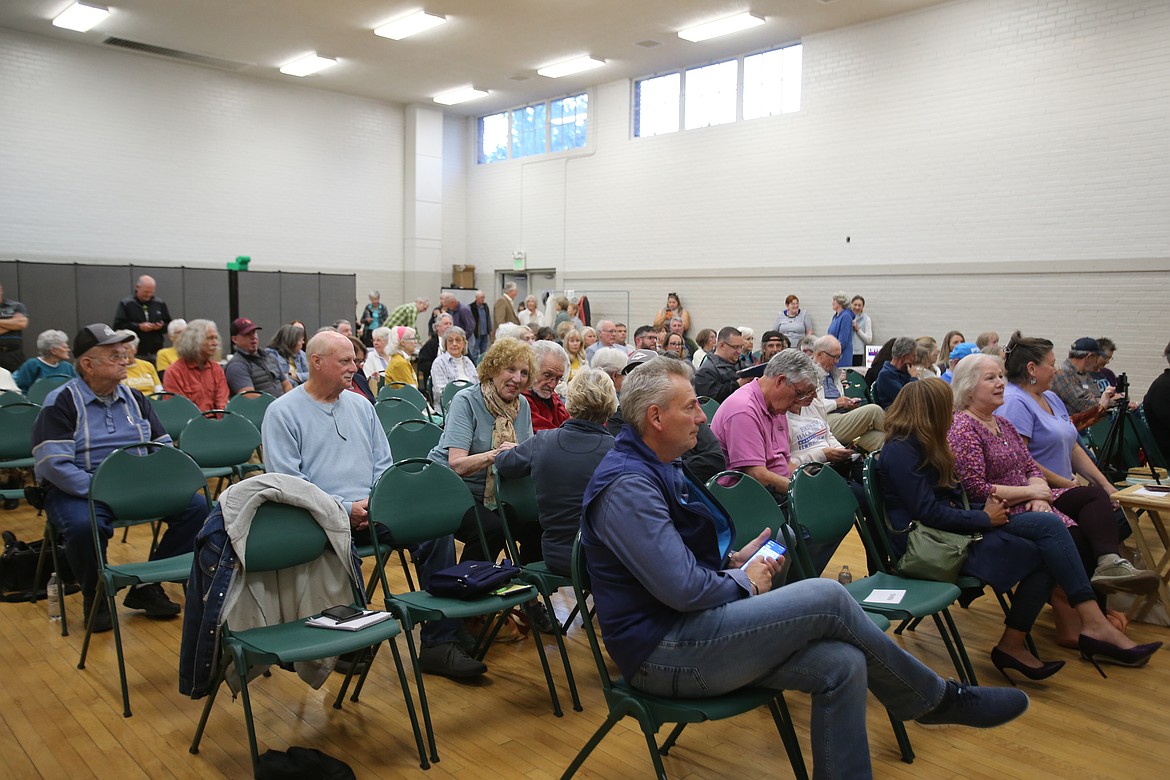 The Prop 1 forum at Harding Family Center in Coeur d'Alene was well-attended Wednesday by people from across the political spectrum.