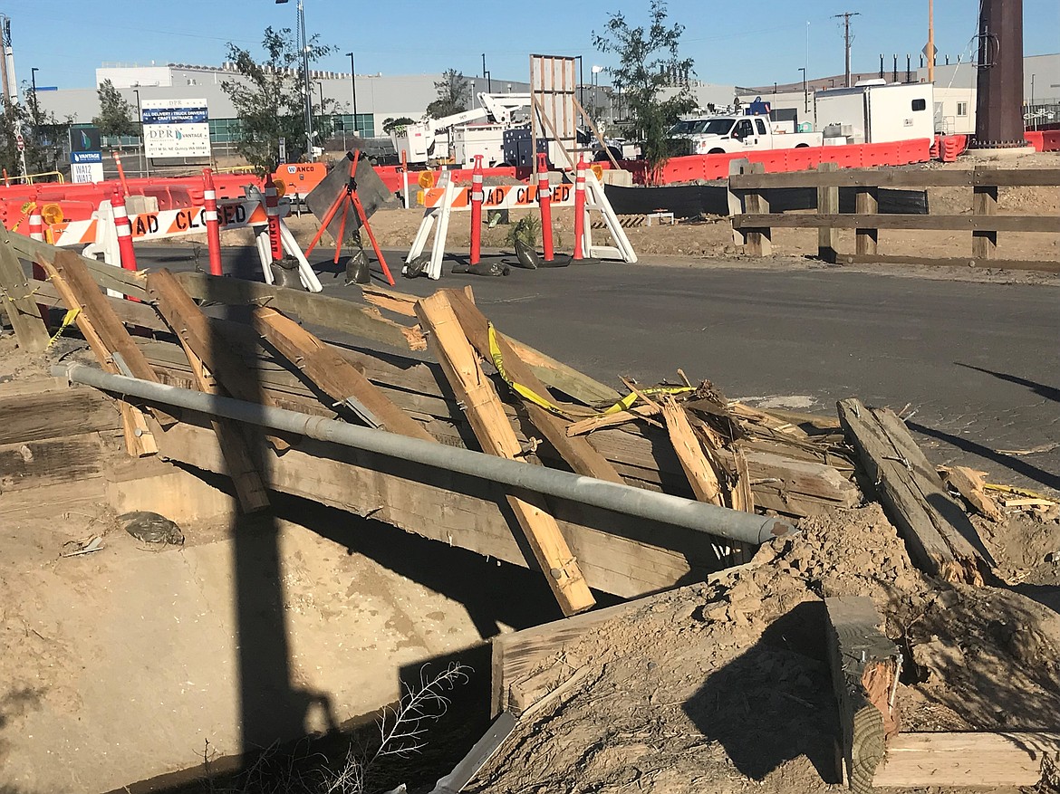 Repairs are scheduled to start this week on the broken railing of a bridge across the irrigation canal at M Street Northeast and Road O Northwest.