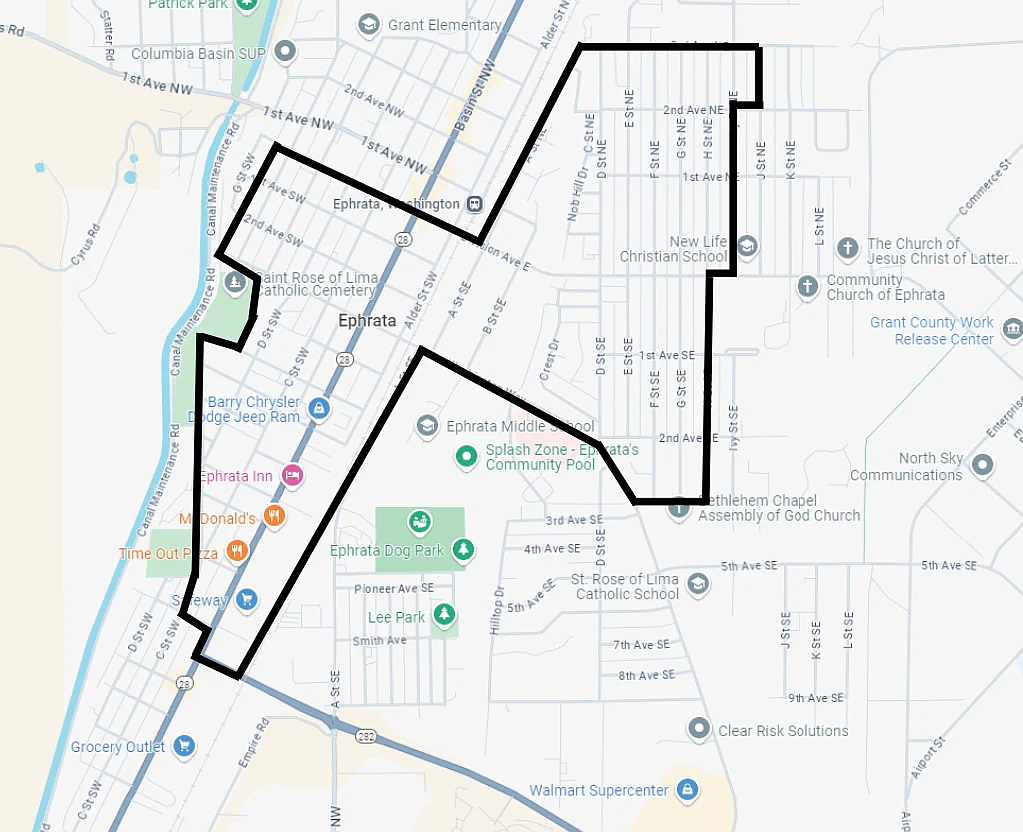 The Ephrata School District is looking to fill the district three open board seat after Board Chair Anita Waller announced her resignation for the end of 2024. Applications are due Oct. 31 at 3 p.m. and the applicant must live within the boundaries in the above map to be qualified.