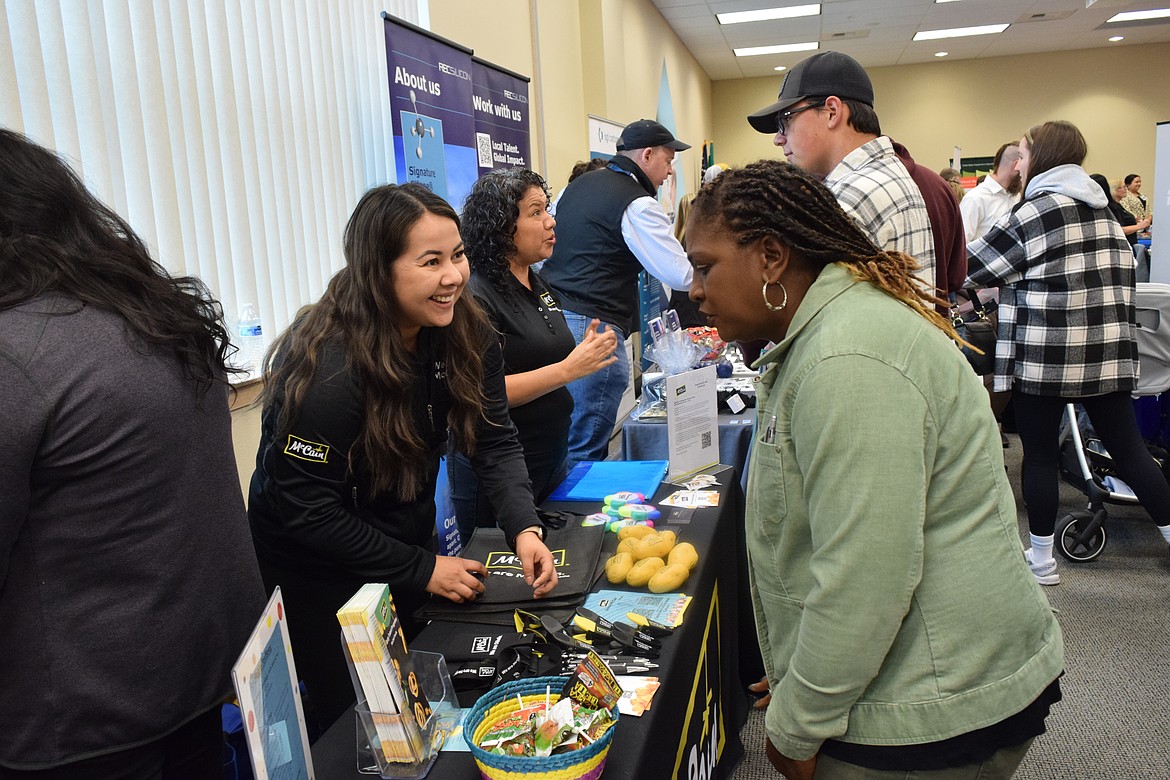 There were spaces for employers to conduct interviews with potential employees at the Job fair hosted by WorkSouce Friday.