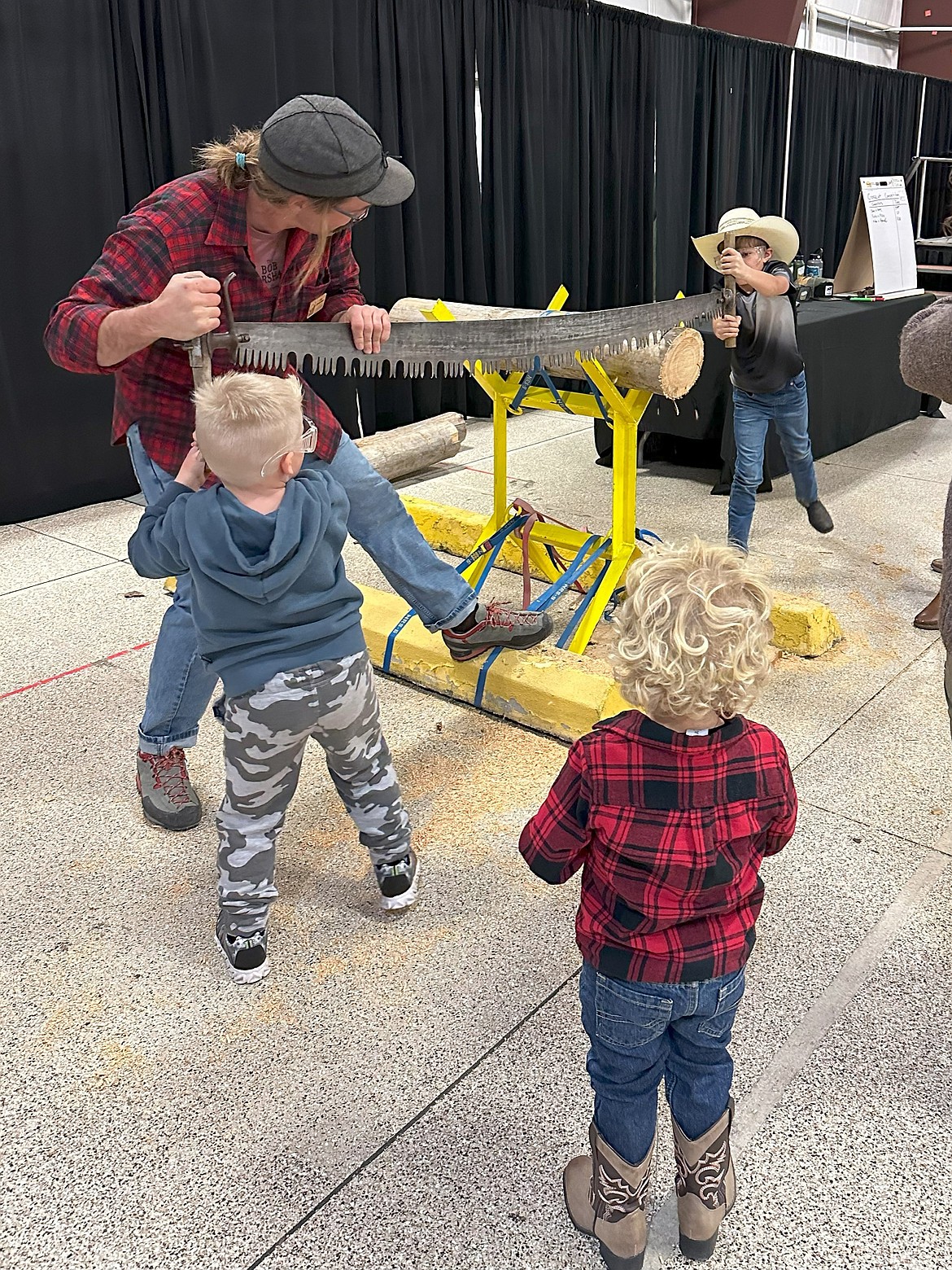 The BobFest features a crosscut saw competition. (Photo provided)