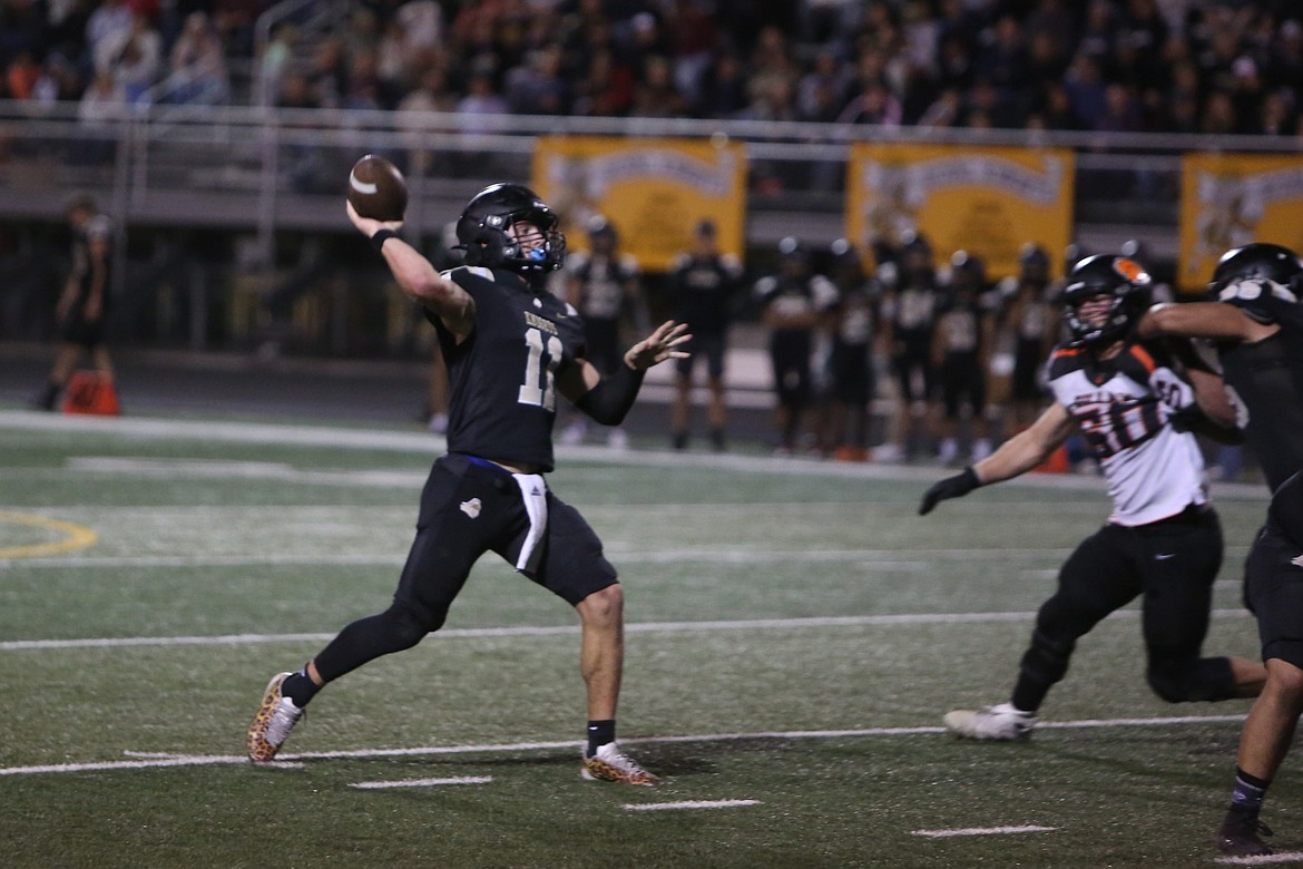 Royal senior Lance Allred accounted for more than 400 yards and eight touchdowns Friday against Cashmere, throwing four touchdown passes and running in four more.