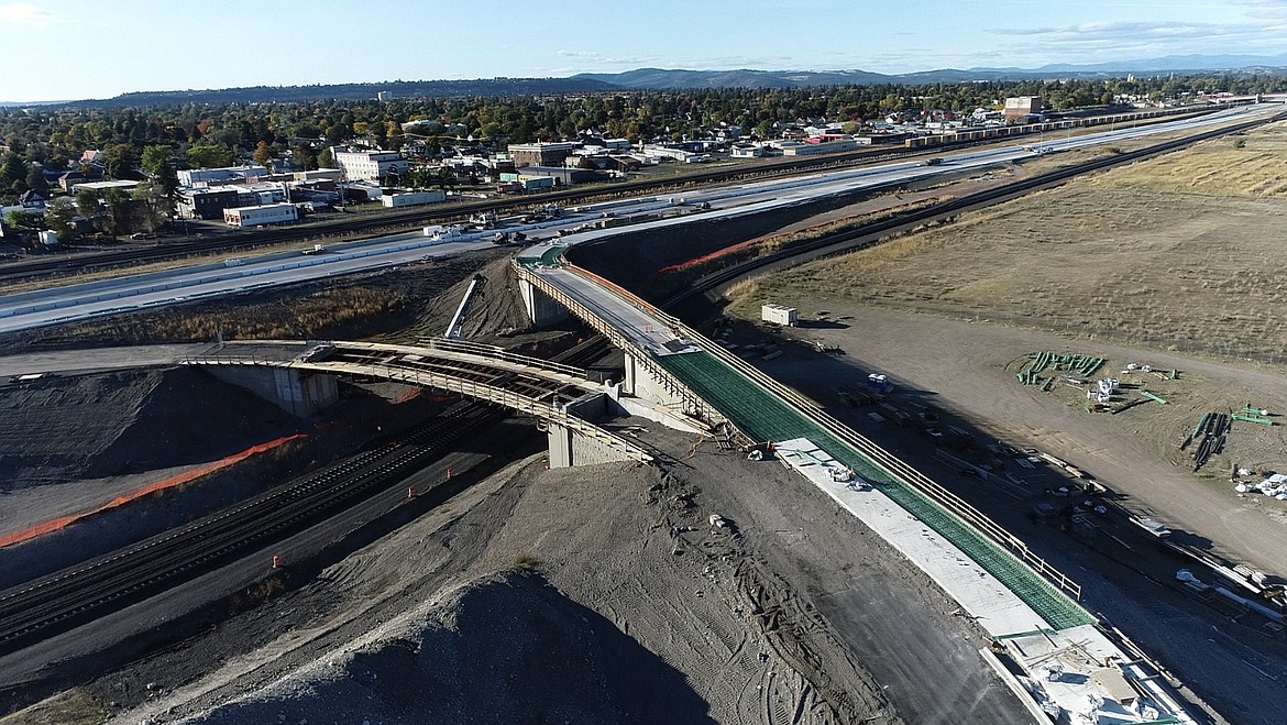 The North Spokane Corridor, shown here in November 2023, is finally due to be completed by 2030, according to the Washington State Department of Transportation.