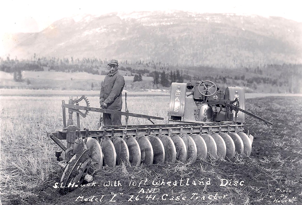 S.L. Houck is pictured on the family farm.