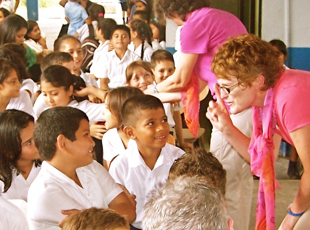 Gail Southall, soloist in Costa Rica at one of our school concerts there.