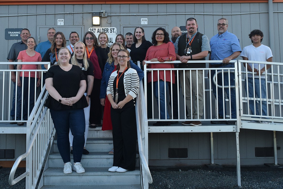 A picture of the new teaching staff members who were recognized during a special meeting of the Ephrata School District. There are 15 new teachers and there was also an announcement for the 15 non-teaching staff members that the district hired.