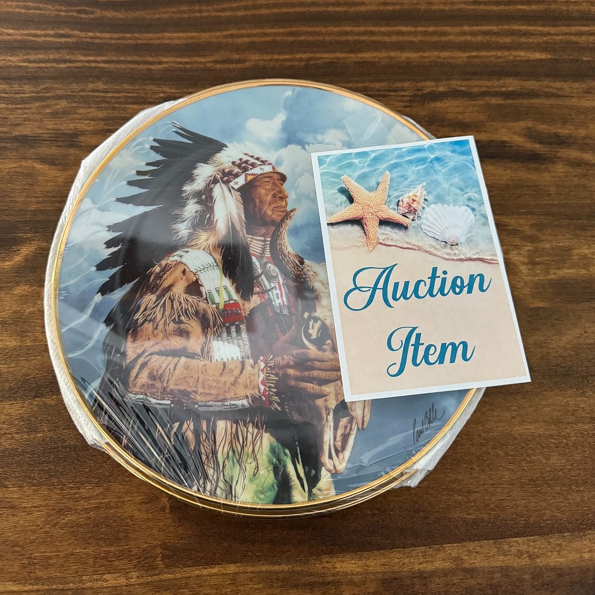 This vintage set of three collectible plates will be up for bid at the Old Hotel’s benefit dinner and auction Saturday.