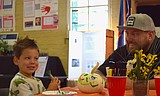 Painting pumpkins with Safe Passage