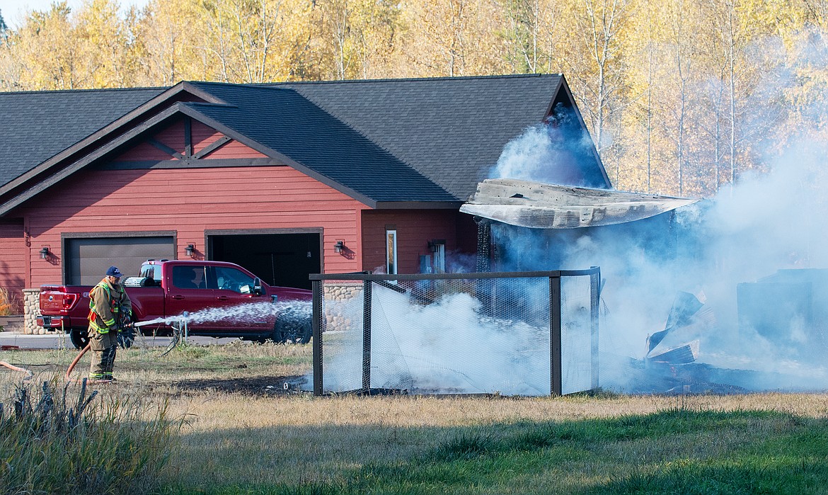 Columbia Falls firefighters respond to shed fire | Hagadone News Network