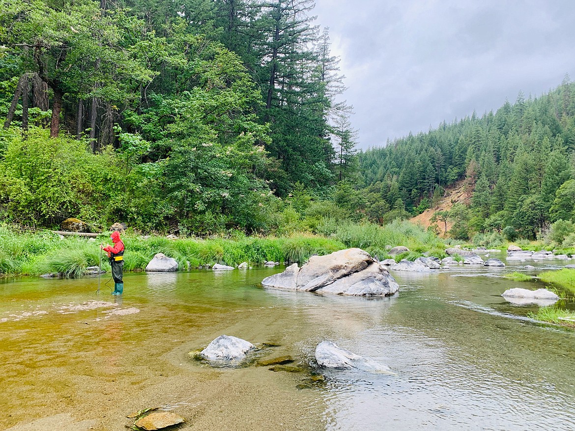 Researchers study the Klamath River watershed. (University of Nevada-Reno photo)