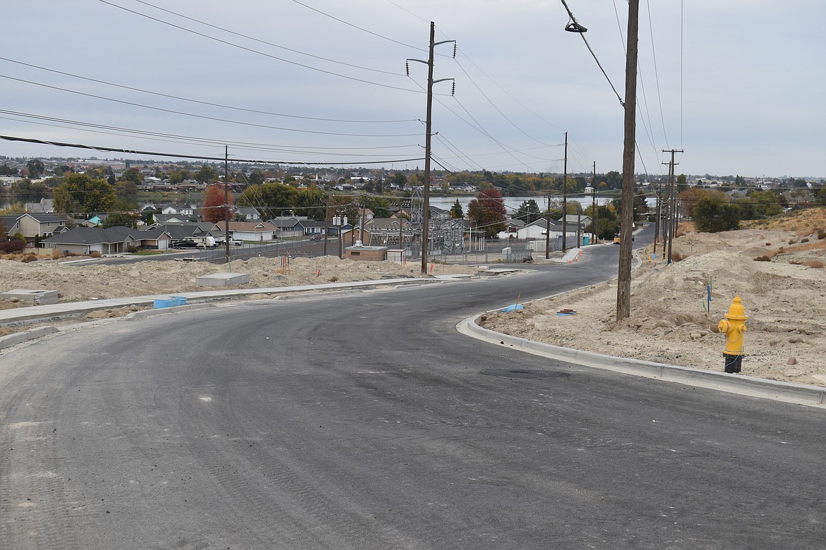 Part of Sapphire Homes’ development on the south side of Moses Lake includes expanding Eastlake Drive to meet Division Street, a much less steep grade than the current entrance to the neighborhood at West Nelson Road and Division.