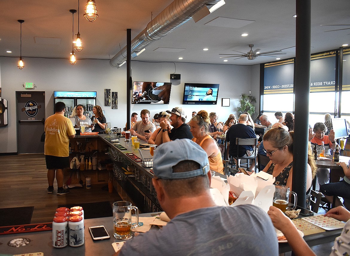 The Moses Lake Taproom has developed a variety of entertainment options for patrons from bingo, as shown here, to live music like the Yotes show coming to the venue Monday.