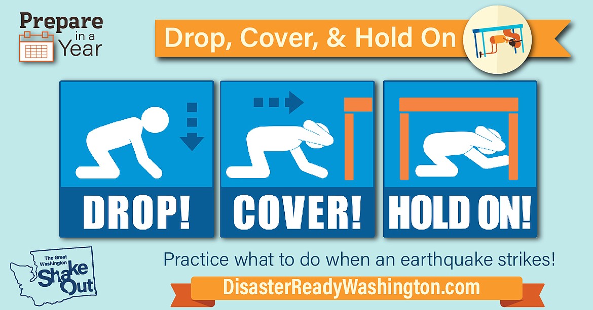 At 10:17 a.m. around 9,000 people in Grant County and around 4,800 in Adams County will participate in a nationwide earthquake drill.