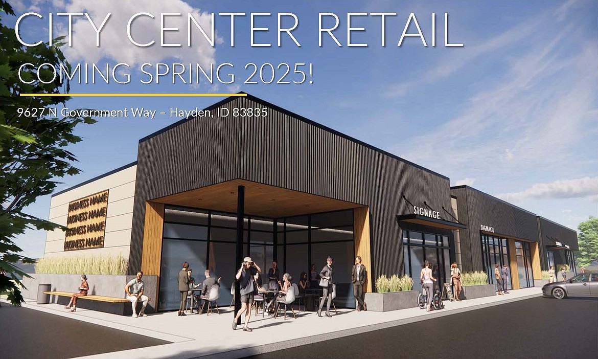 Rendering of City Center Retail in Hayden.