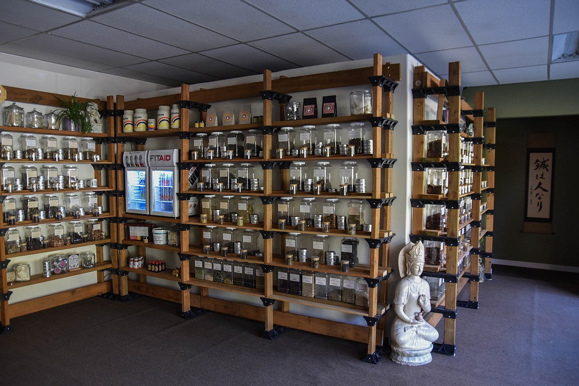 Middle Path Crossfit and Jing Shen Healing Arts in Kalispell offer a wide range of teas and medicinal teas. (Kate Heston/Daily Inter Lake)