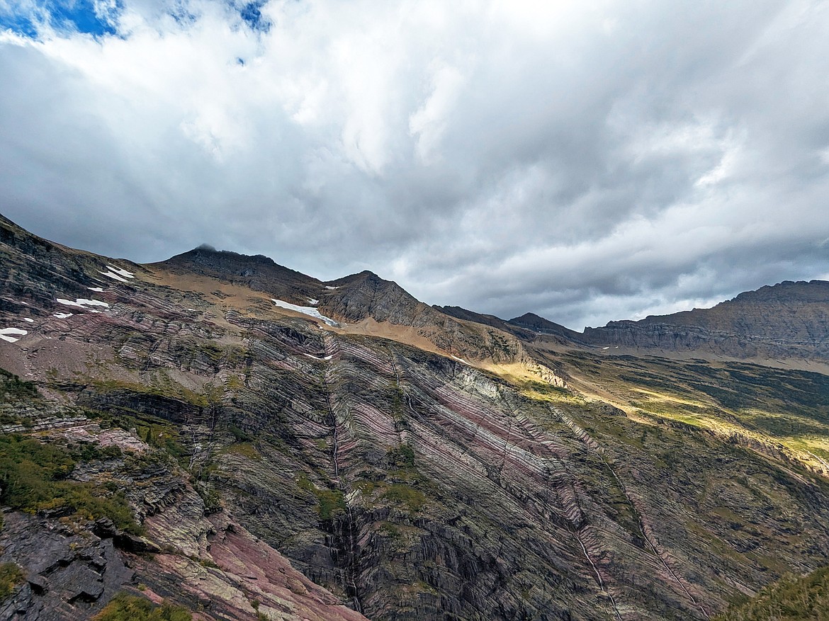 A mostly cloudy day at Gunsight Mountain via the Gunsight Pass trail on Sept. 19. (Kelsey Evans/Whitefish Pilot)