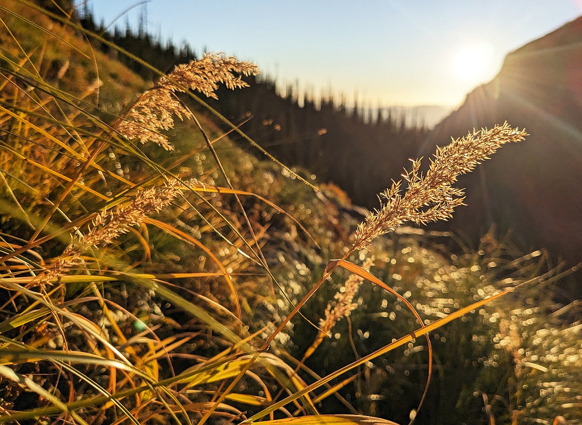 Sunset near the Sperry Chalet on Oct. 12. (Kelsey Evans/Whitefish Pilot)