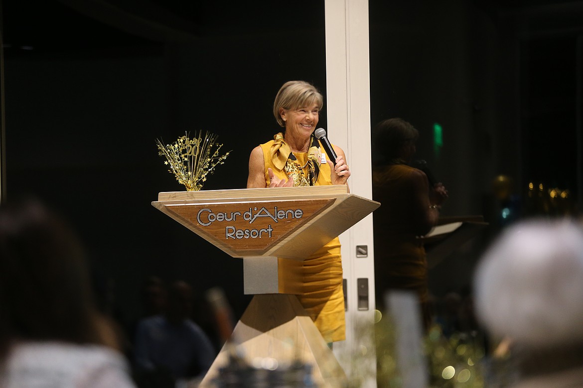 The Women's Gift Alliance of Kootenai County was founded in March 2004 by Janice Baldwin, seen here Tuesday evening, and seven visionary women with the goal of teaching women about giving and developing skills as engaged and informed philanthropists. The benevolent organization is celebrating 20 years of community impact.