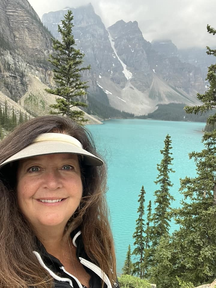 In 2024, retired Coeur d’Alene High instructor Melody Melton enjoys traveling to places like Banff, Alberta.